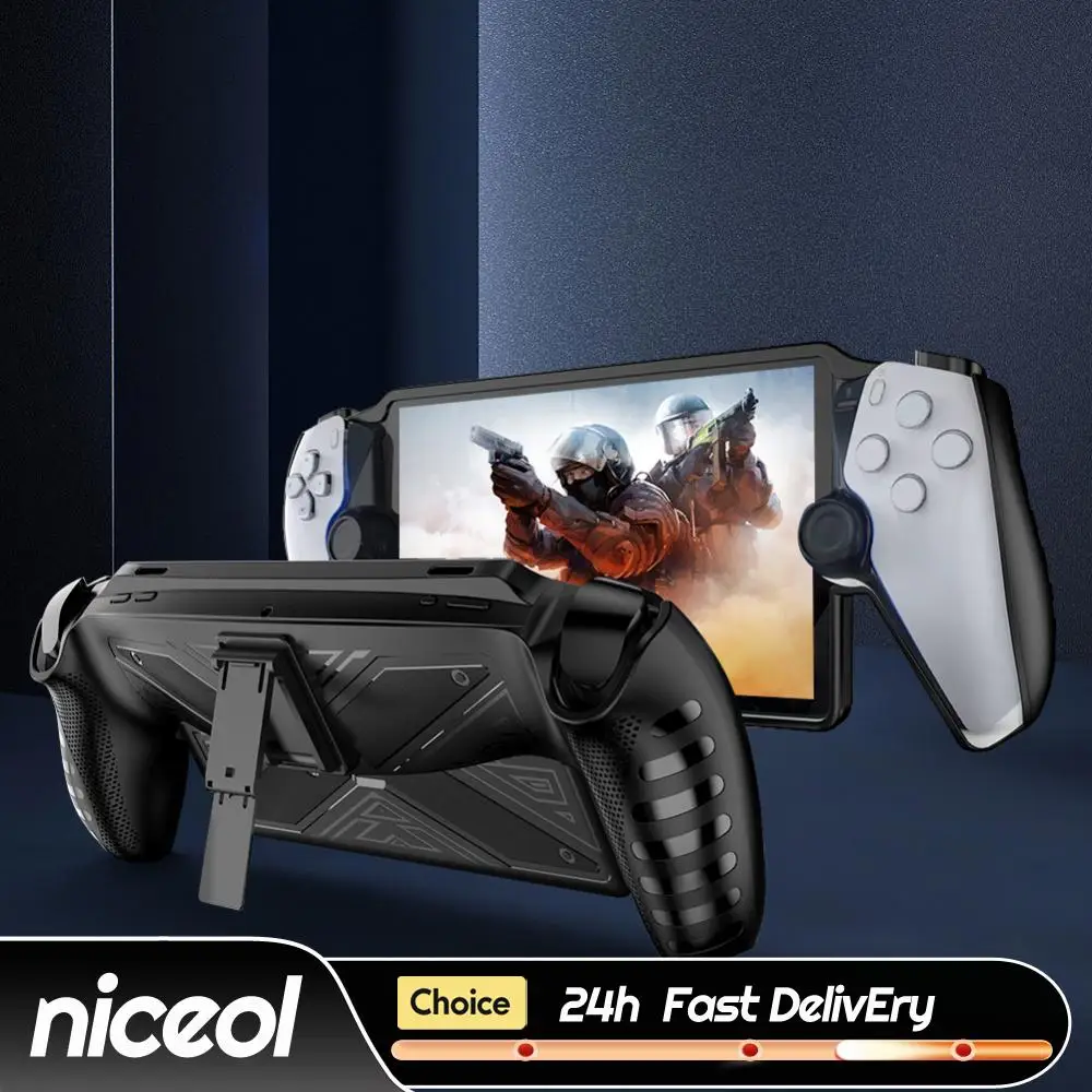 capa-protetora-para-playstation-portal-com-suporte-capa-protetora-anti-risco-em-tpu-para-console-de-jogos-e-controle