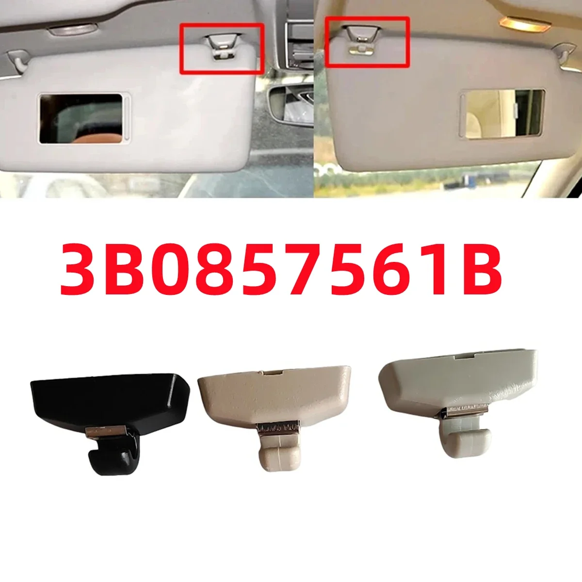 New Sun Visor Hook Clip Bracket Hanger For Skoda Octavia Fabia Superb VW Golf 4 Passat B5 B6 Polo 9N Classic Sharan Beetle Lupo