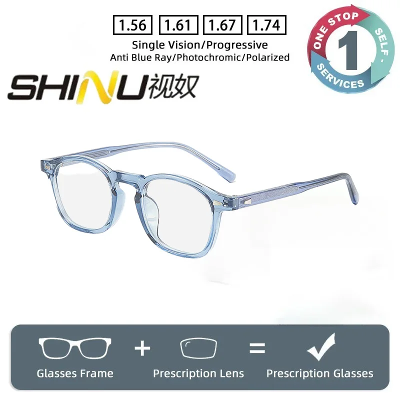

SHINU прогрессивные мультифокальные очки для чтения фотохромные очки линзы по рецепту мужские на заказ близорукость и пресбиопия
