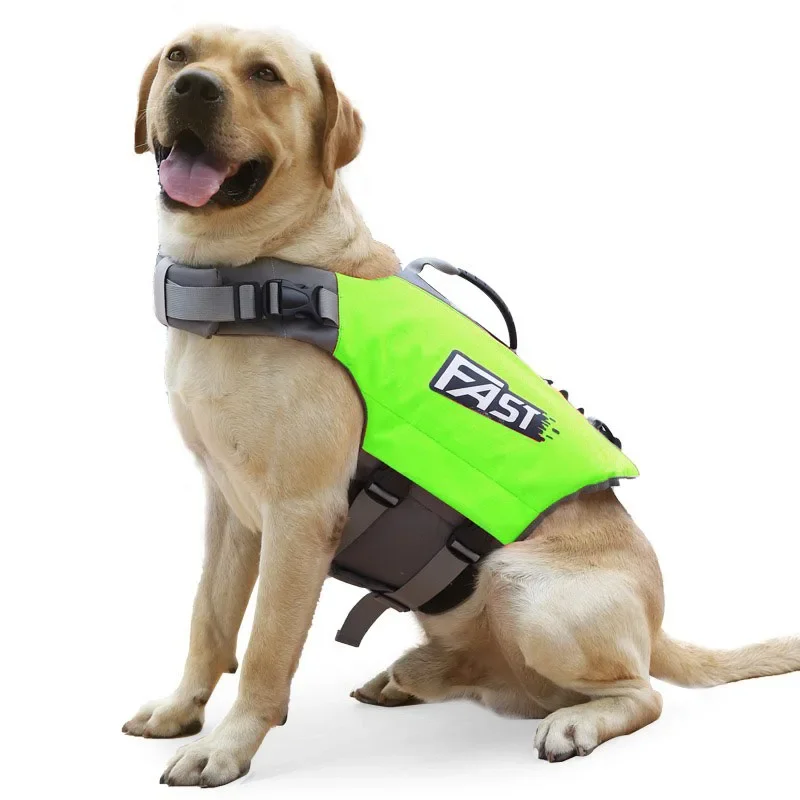 Dog Life Jacket,High Flotation Dog Swimming Vest with Rescue Handle, breathable adjustable dog  life Jacket