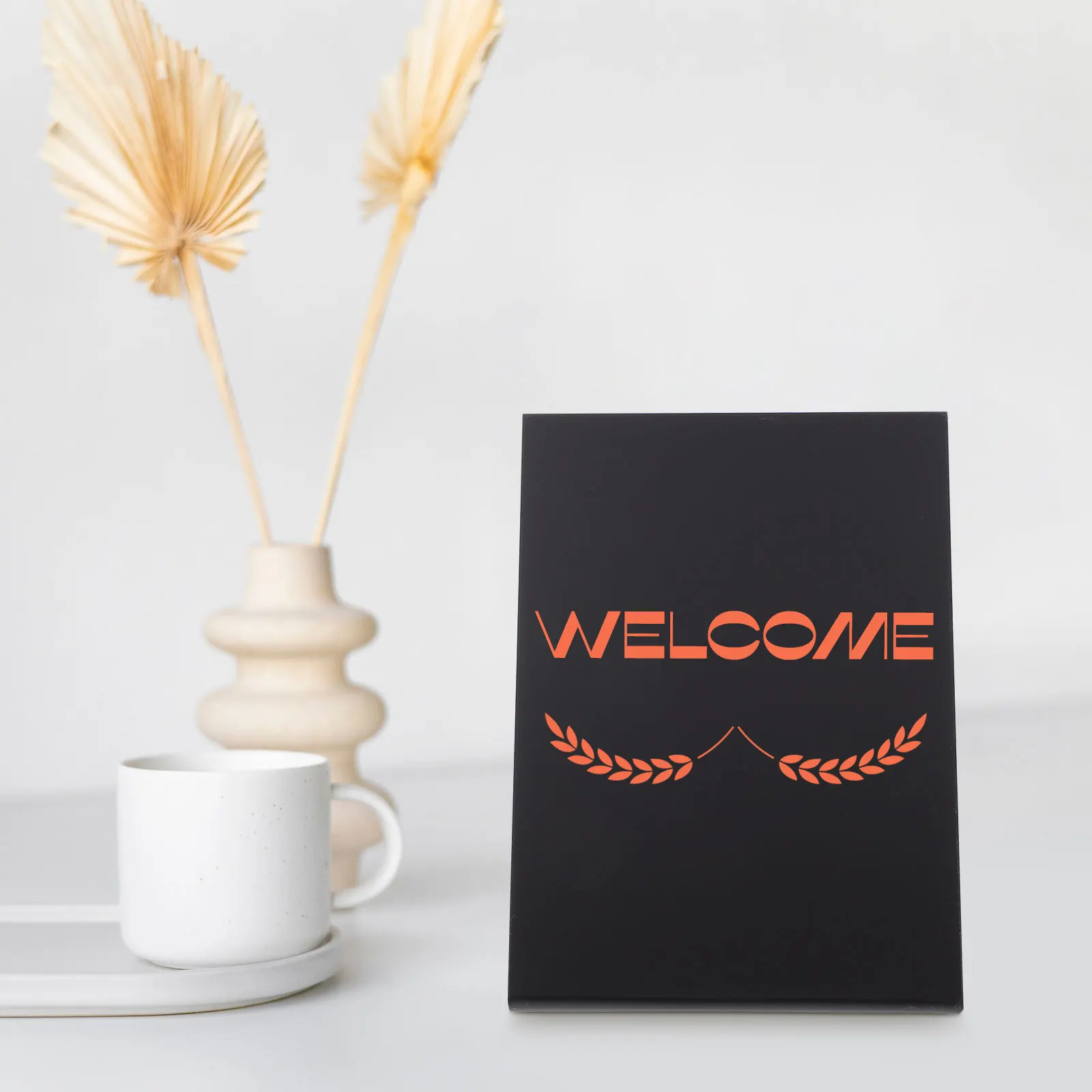 

1pc Acrylic Chalkboard Sign Small Desktop Message Home Decoration Memo Writing Office Decor Erasable Blackboard Creative Mini