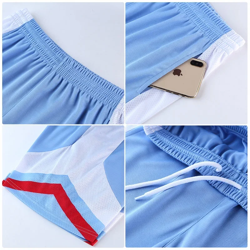 2pcs Set Men Summer Loose Fit Dry Fit Sport Tank Top Shorts Basketball Football Training Suit Outdoor Running Tracksuit PlusSize image 6