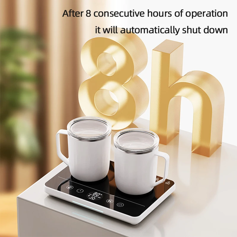 50W Electric Mug Warmer with 9 Gear Temperature Control Hot Plate Coffee Milk Heater for Home And Office Use 220V