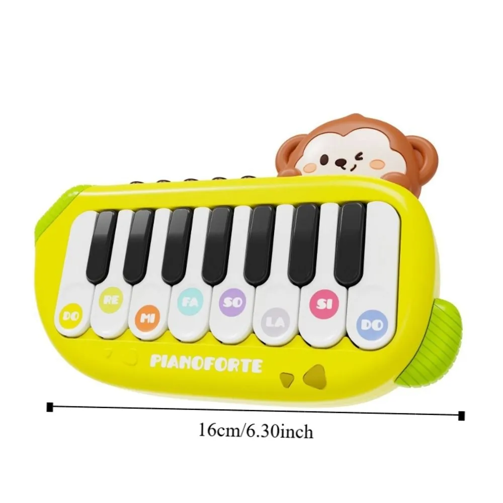 Plastikowe pianino elektroniczne dla dzieci, zabawka z efektami świetlnymi i dźwiękowymi, symulacja pianina kieszonkowego, wielofunkcyjne instrumenty muzyczne.