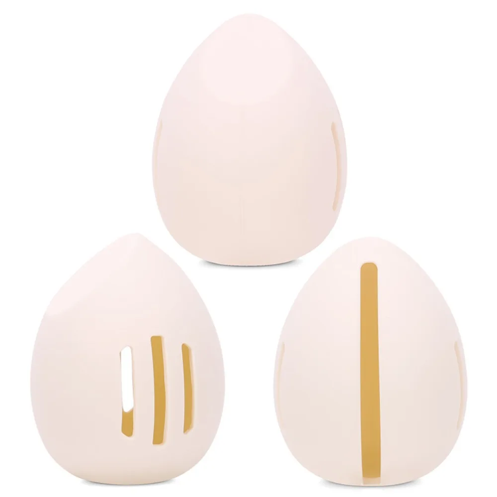 Eco-Friendly Makeup Sponge Holder Silicone Multi-hole Cosmetic Puff Silicon Box Large Portable Multi-hole Beauty Storage Case