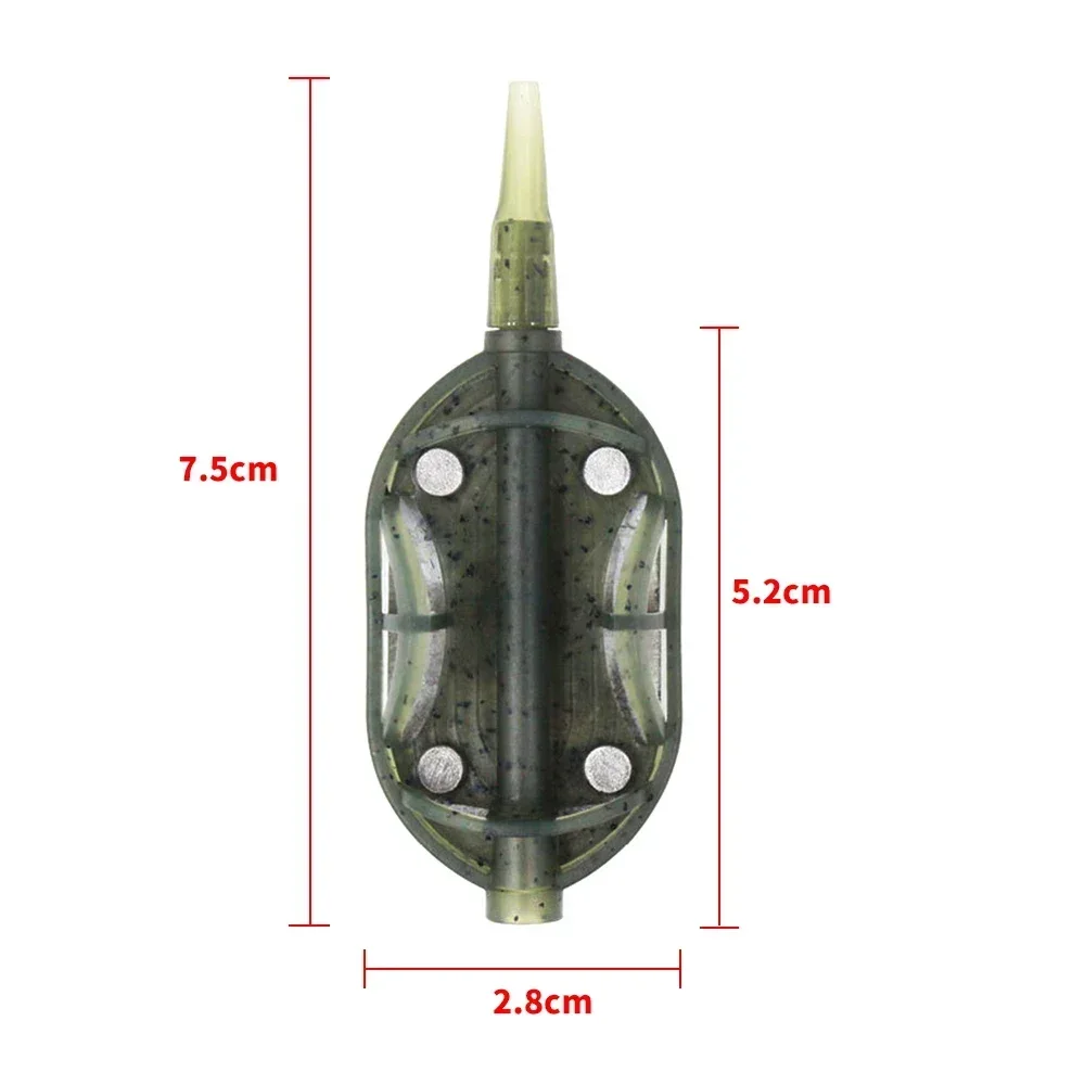 Hirisi Fishing Feeder Mould Inline Method Feeder For Carp Fishing Tackle Tool Method Feeder Fishing Accessories view 3