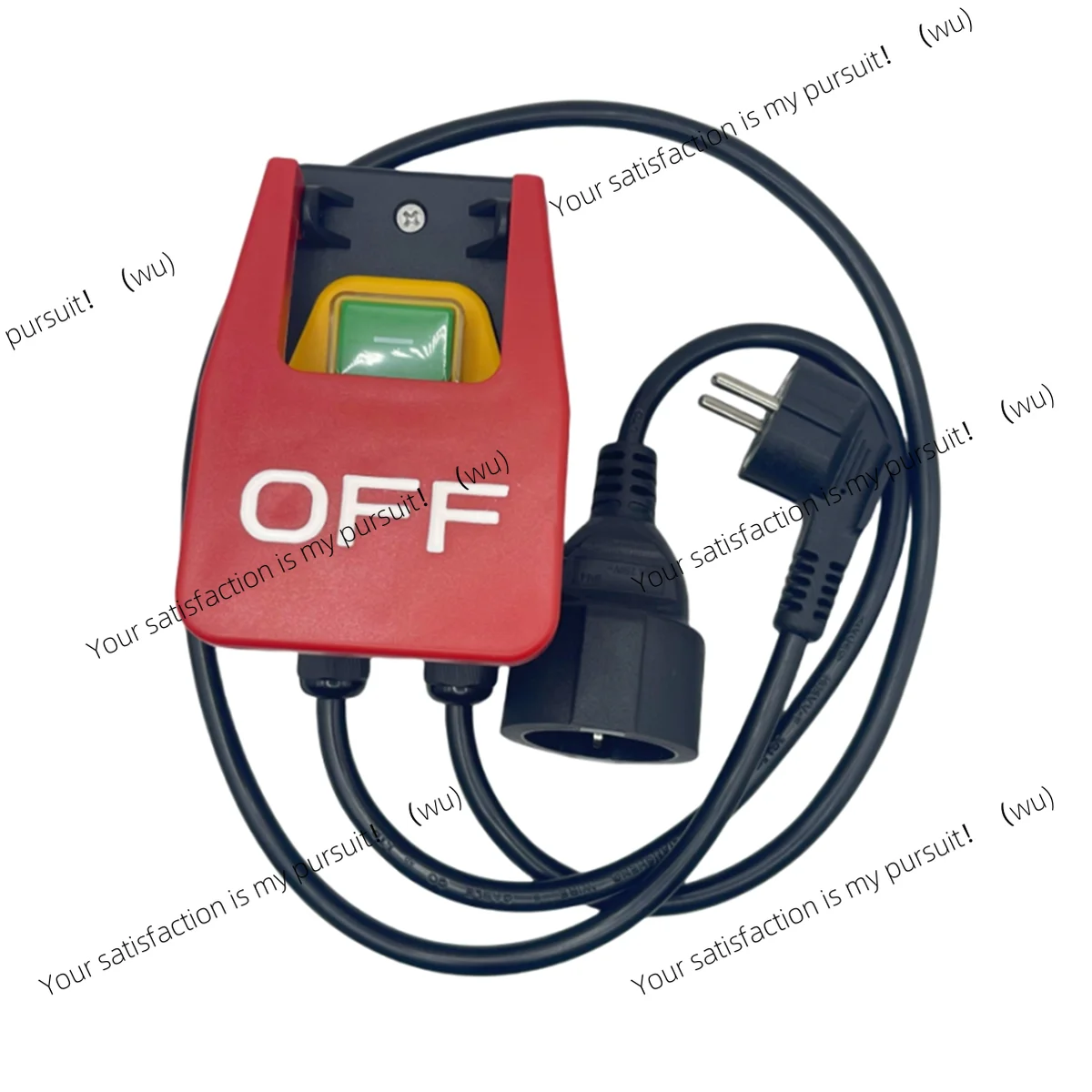 ZOCI-220V Single-Phase On/Off Switch, Safety Switch, Zero Voltage Switch with Socket, Emergency Off Switch EU Plug