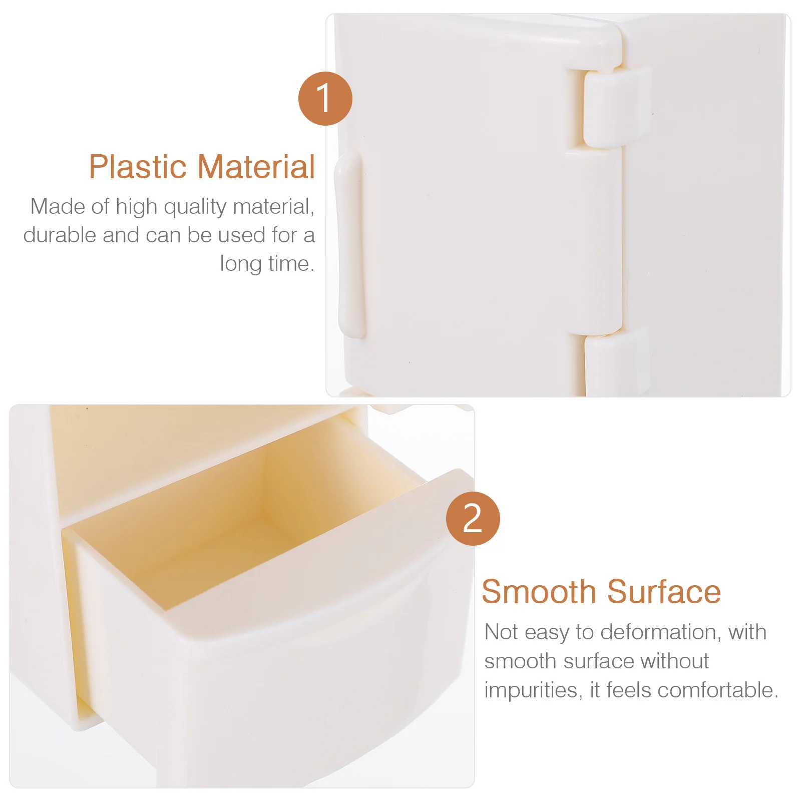 

2pcs Mini Fridge Model for Kids White Plastic Dollhouse Accessory Decoration DIY Craft Micro Landscape Safe