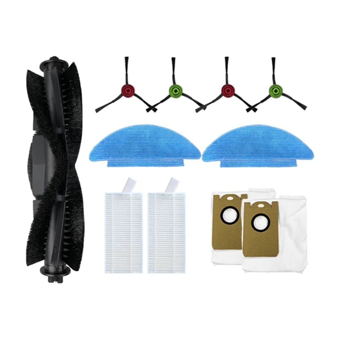 

11PCS for 7490 / 7290 Eternal Robot Vacuums Spare Parts Dust Bag Sack Main Side Brush Hepa Filter Mop