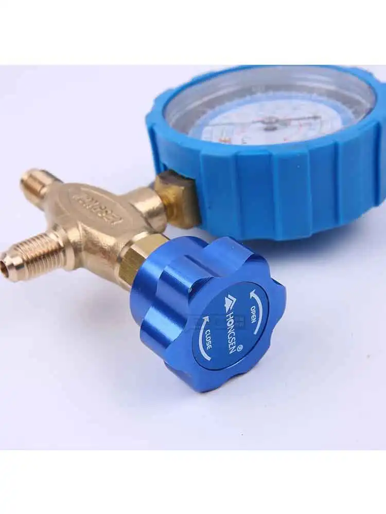 HONGSEN HS-466 Household Air Condition Fluorine Cool Gas Meter Valve Pressures Manifold Gauges Set for R410a R22 R134 R600a