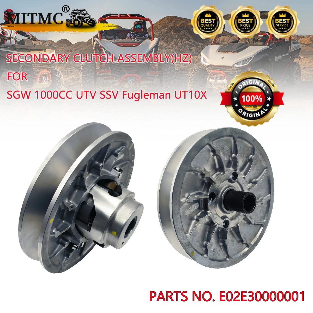 CVT SECONDARY CLUTCH ASSEMBLY(HZ) For SGW 1000CC UTV SSV Fugleman UT10X Parts No. E02E30000001