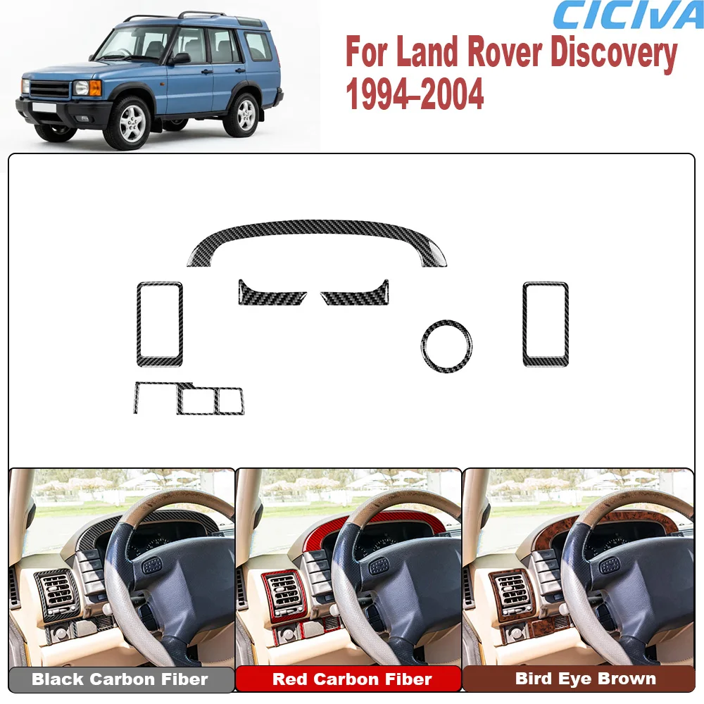 For Land Rover Discovery 1994 1995 1996 1997 1998 1999 2000 2001 2002 2003 2004 Real Carbon Fiber Driver Side Trim Set