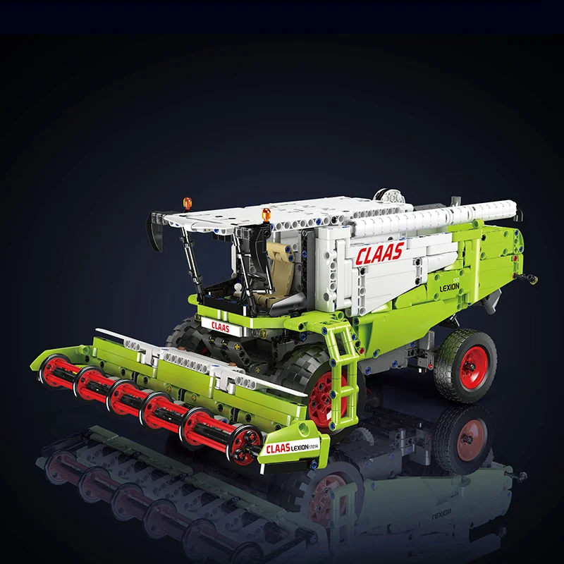 몰드 킹 17014 테크니컬 원격 조종 수확 트럭 조립 블록 장난감 어린이 크리스마스 선물