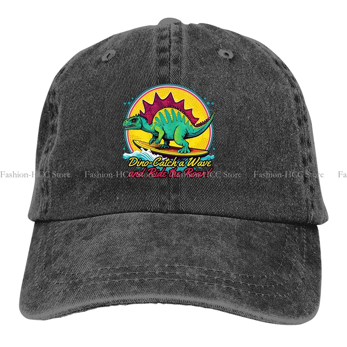 

Surfing Extreme Sports Multicolor Hat Peaked Women's Cap Dinosaur Personalized Visor Protection Hats