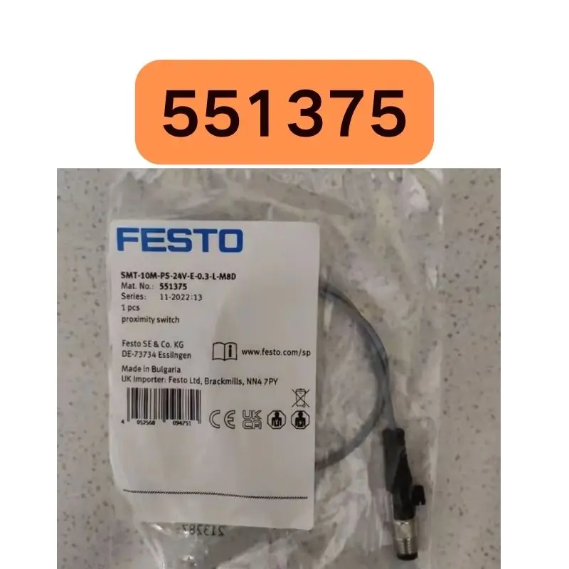 New proximity switch SMT-10M-PS-24V-E-0.3-L-M8D 551375 in stock for quick delivery