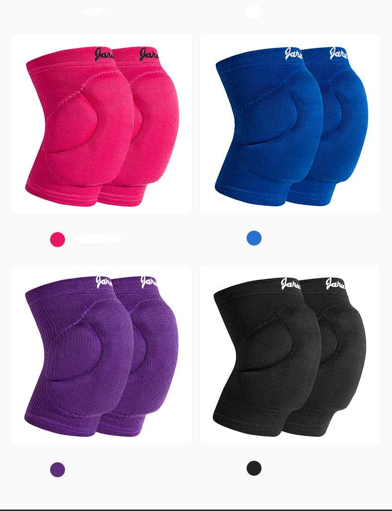 JANUS 1 Pair Elastic Thickening Kneepad Dance Yoga Volleyball Extreme Sports Knee Pads Brace Support Basketball Knee Protector