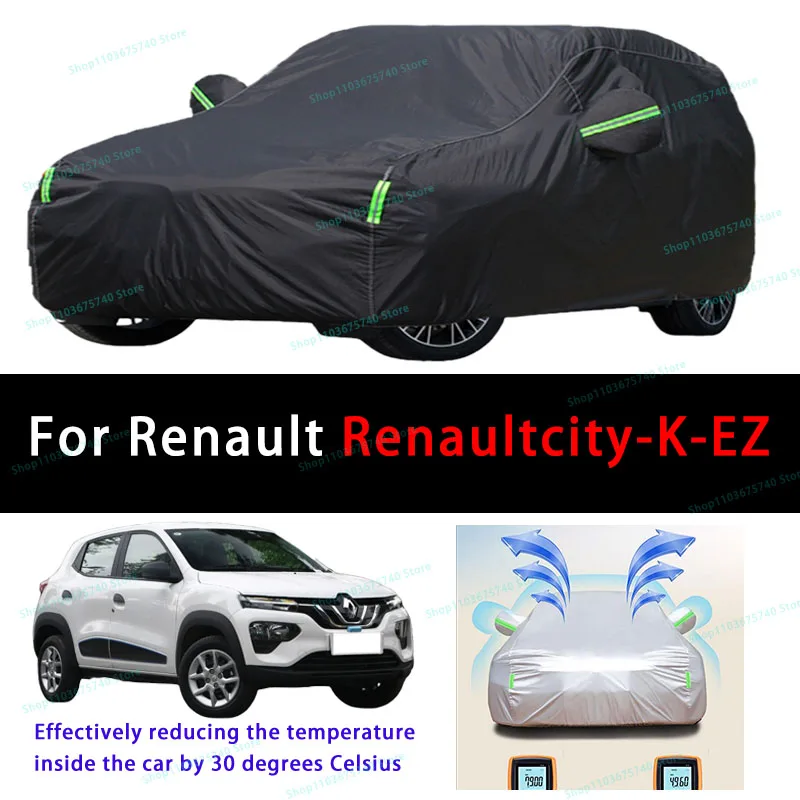 

Для Renault Renaultcity-K-EZ, летние полные автомобильные Чехлы, уличная Защита от солнца, УФ, пыли, охлаждения, защитный чехол для автомобиля