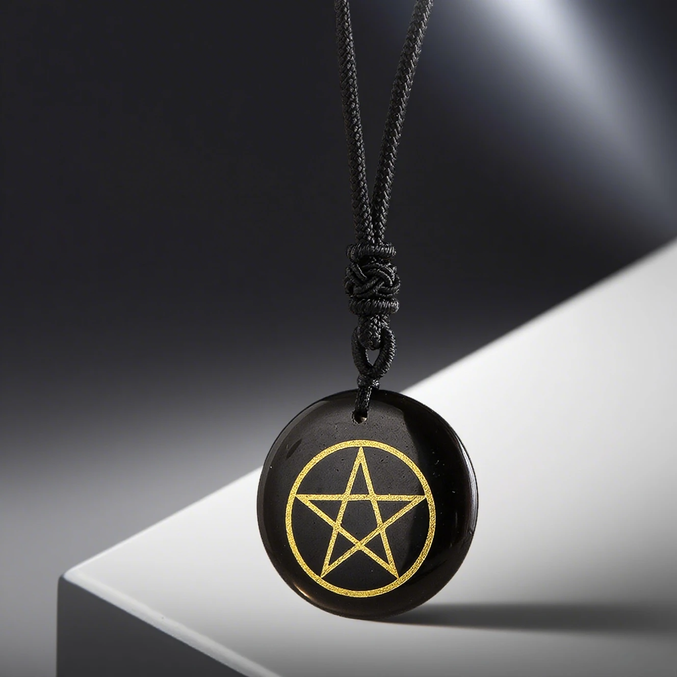 

Черный брелок с пентаграммой, подвеска, подвеска, готический брелок в форме звезды, украшение для сумки, ключи от машины, изготовление ювелирных изделий на Хэллоуин, косплей