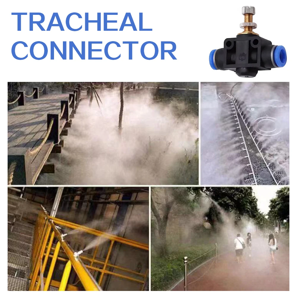 SA4/6/8/10 منظم تدفق الهواء الهوائي 4-12 مللي متر أنبوب خرطوم Od تدفقات الغاز ضبط صمامات التحكم في سرعة الهواء المناسب للرشاشات