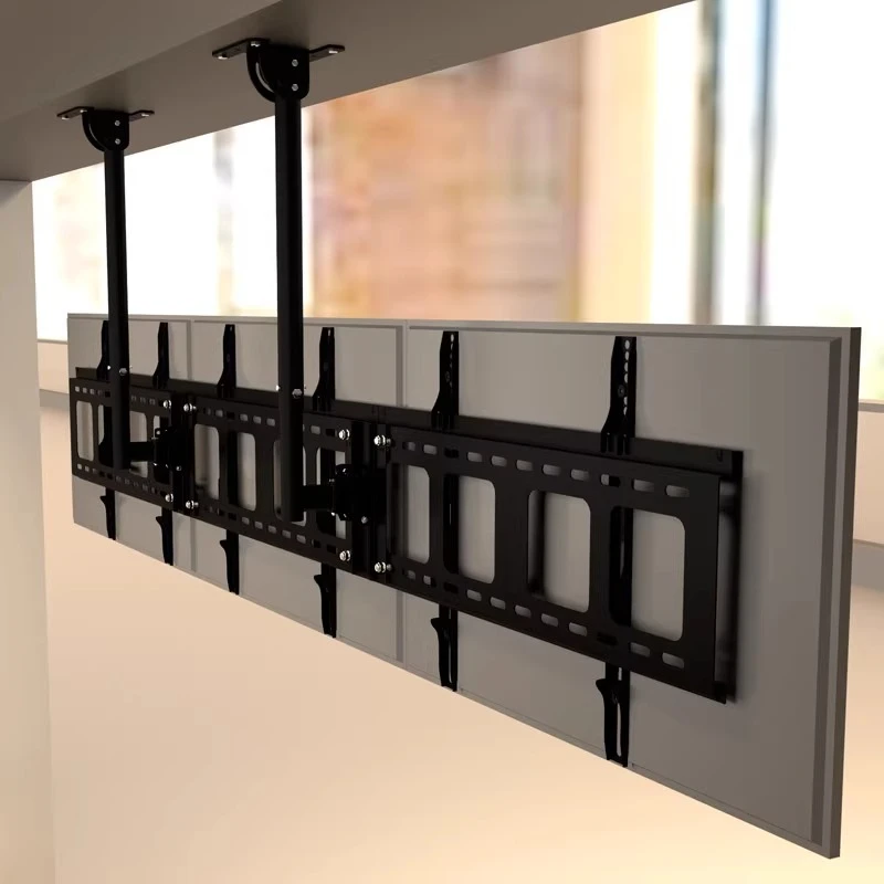 

TV hanger splicing double screen three screen universal ceiling ceiling bracket ceiling