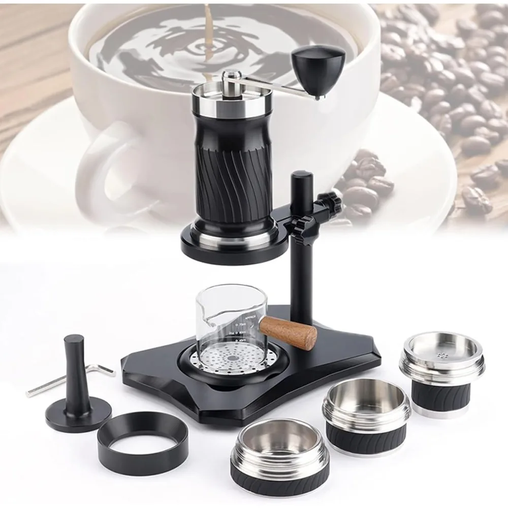 

Portable Variable Pressure Coffee Machine, Manual Coffee Machine with Handbag, Water Tank Capacity: 100ml,
