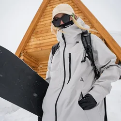 Chaquetas de esquí a prueba de viento para hombre y mujer, ropa de nieve suelta e impermeable, Tops cálidos de esquí, chándal deportivo de Snowboard, invierno, 2025