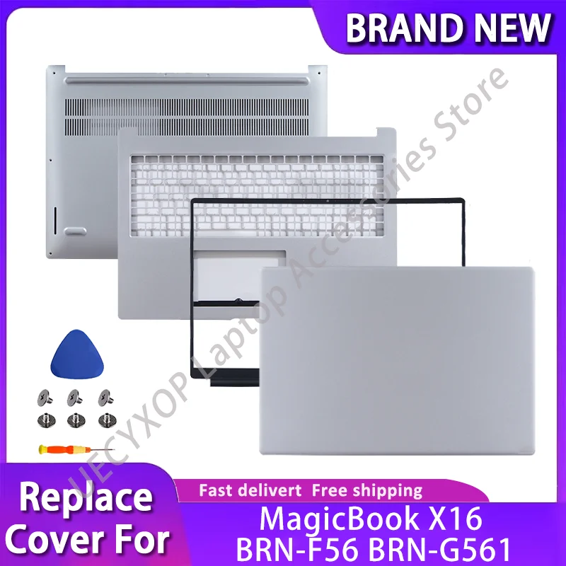 

LCD Back Cover Rear Lid Front Bezel Upper Case Palmrest Bottom Case Base Cover for MagicBook X16 BRN-F56 BRN-G561