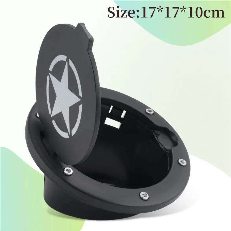 Top Sale Gas Tank Cap Cover Fuel Tank Cover 4-Door 2-Door For 2007-2018 Jeep Wrangler Jk & Unlimited Car Accessories - view 5