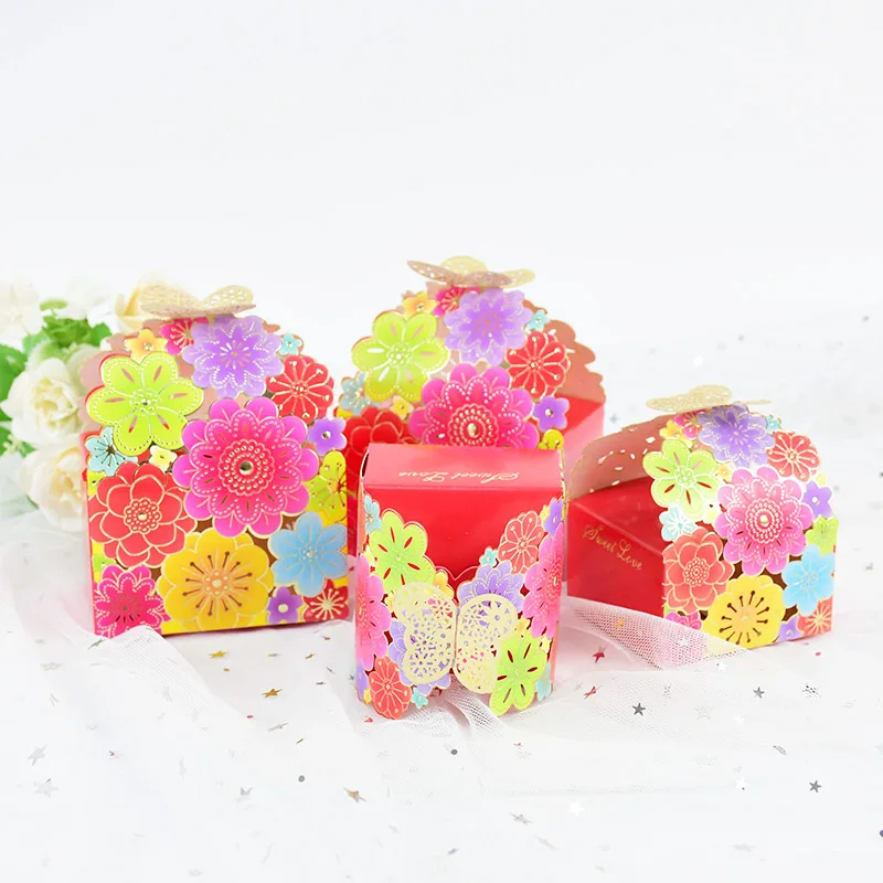 

10PC Hollow Butterfly Candy Box Chocolate Gift Packaging Box Baptism Gender Reveal Favor Birthday Wedding Party Decor Guest Gift