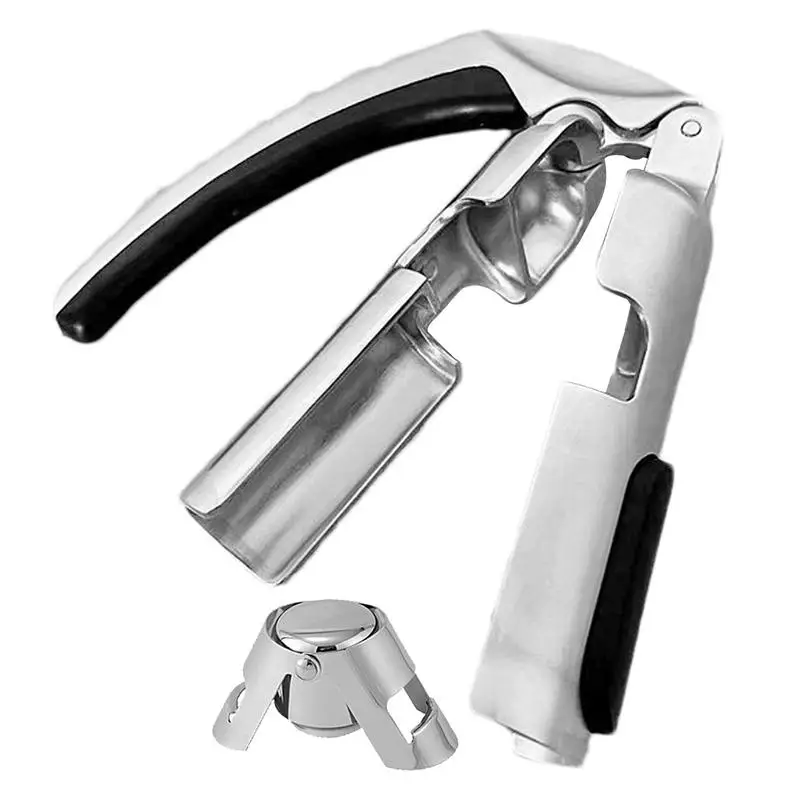 Bar Jar Cork Puller Champagne Corkscrew Opener With Ergonomic Handle Kitchen Sparkling Wine Bottle Opener For Party