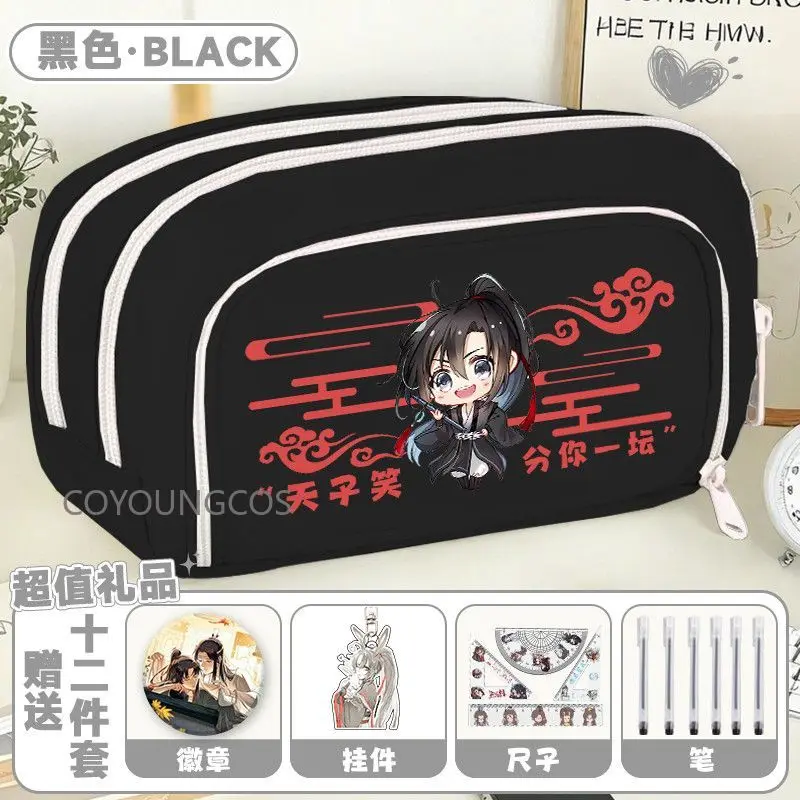 

Anime Grandmaster of Demonic Cultivation Simple Print Canvas Pencil Case Game Cos Weiwuxian Lanwangji Etc Gift