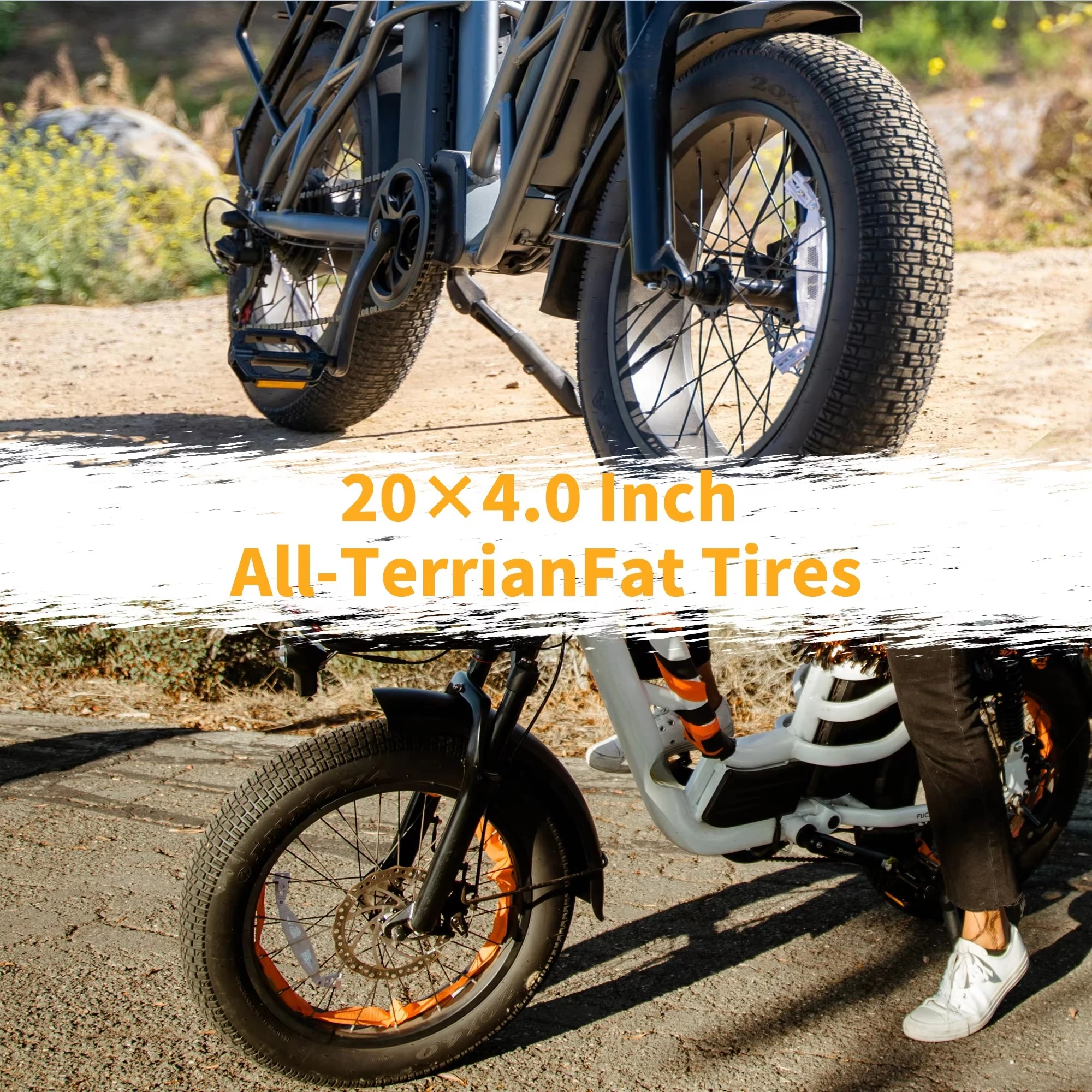 Ready to Ship Snow Beach MTB Off Road Cycle Bike Tyre 35 PSI 20 Inches 4.0 Bicycle All Terrain Fat Tire for Cycling Parts