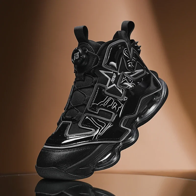 Chunky Sneakers Plus Size 45 Mens Designer Air Cushioned Basketball Shoes Fashion Casual Leather Height Increased Platform Shoes