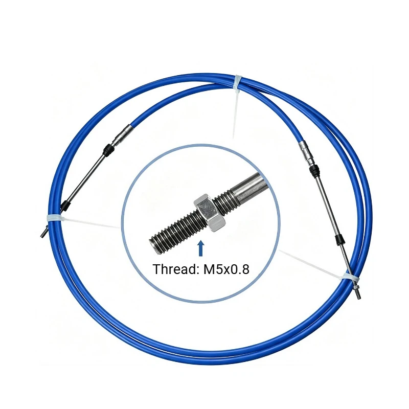 1PCS Marine 33C Throttle Shift Remote Control Box Cable for Yamaha Outboard Engine Boat Motor Steering System Blue 3-30FT