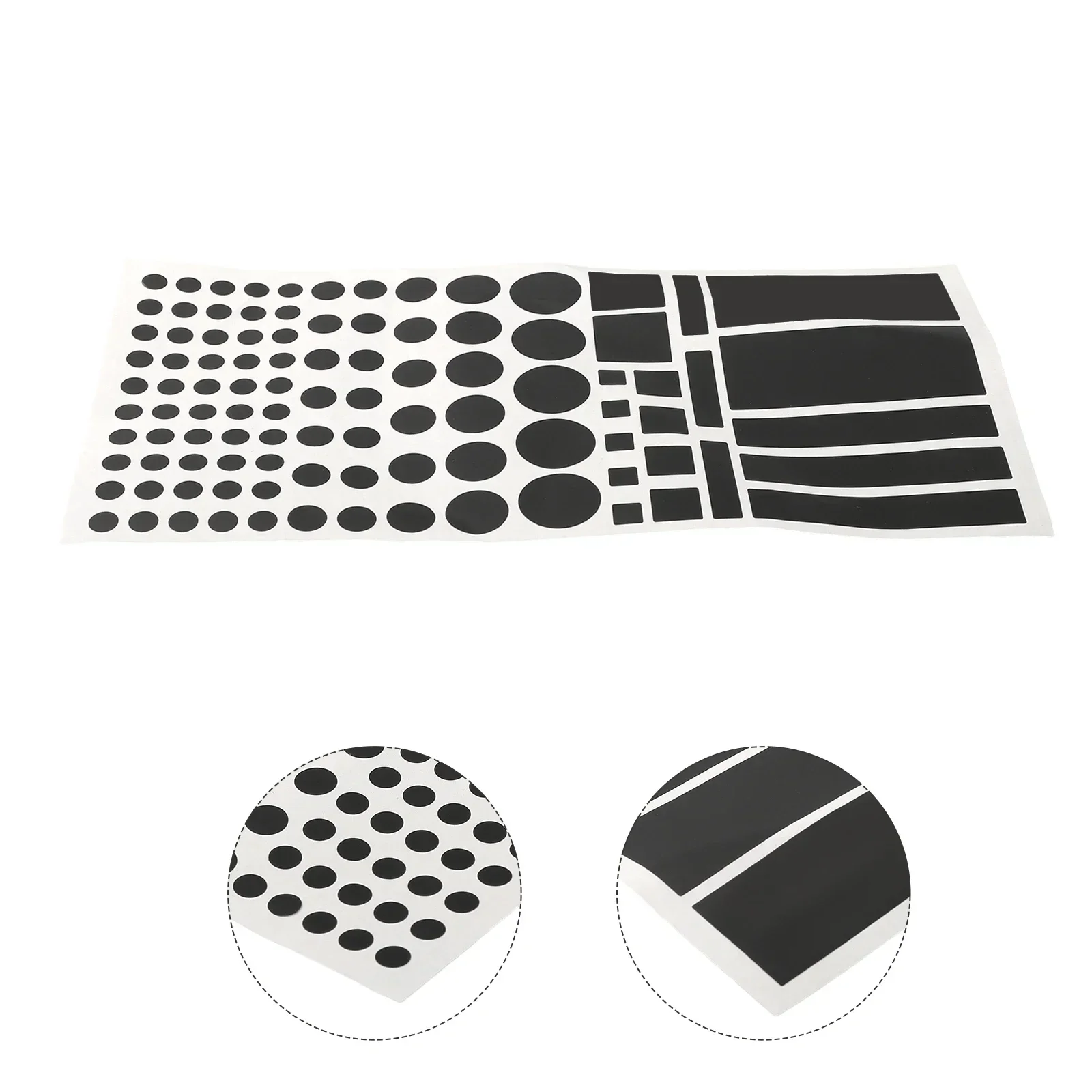 1pc Light Dimming Stickers 8x4inch Light Blocking Stickers For Electronics PVC Black Car LED Lights Shading Stickers