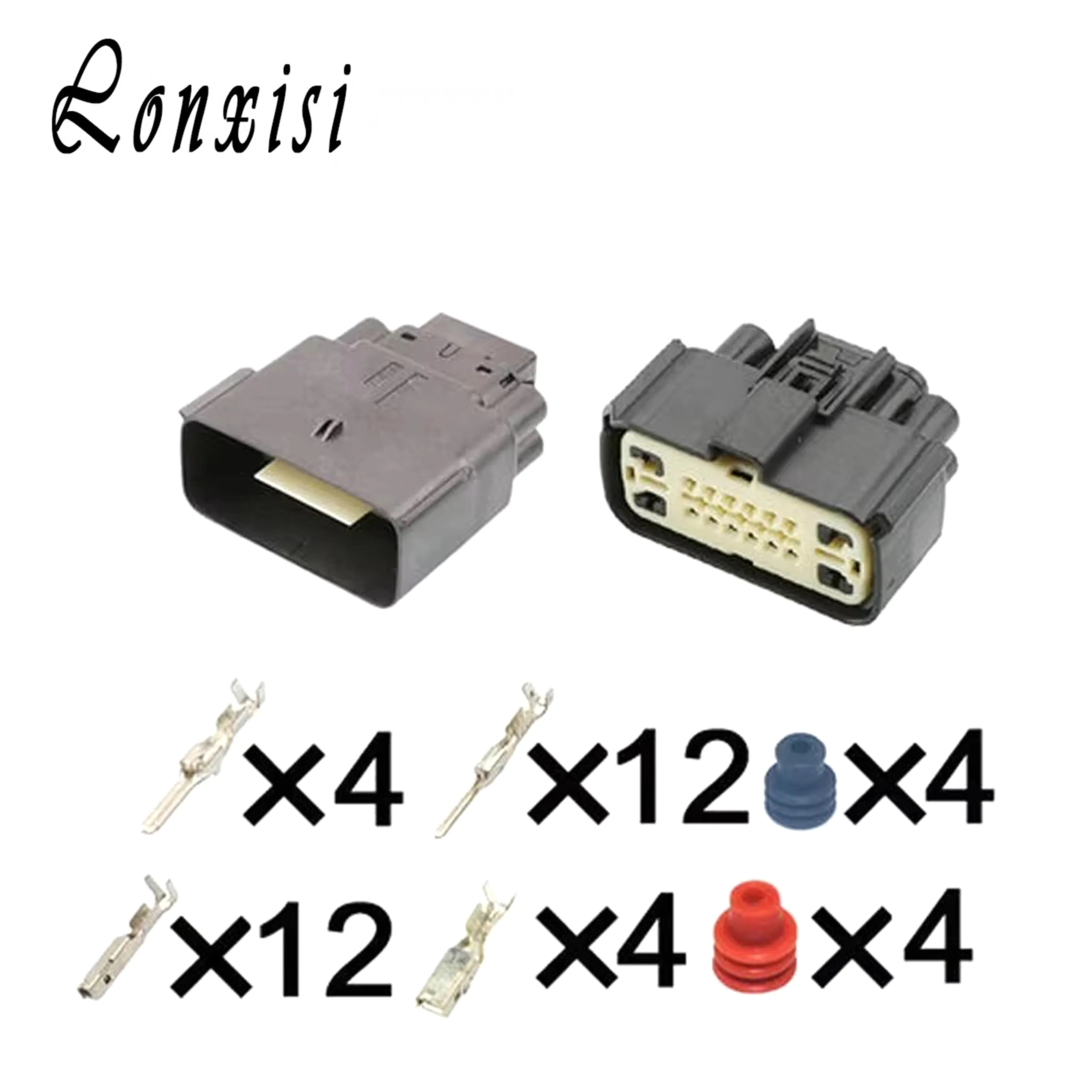 

1/5/10/20 Sets 16 Pin 4B+12S Hybrid Wire Connectors Engine Plug 34985-1601 For Molex GM Ford Ford Mondeo Focus Buick Lacrosse