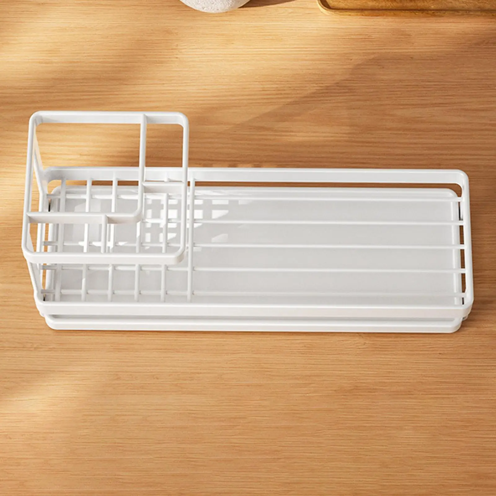 

Bathroom Organizer Carbon Steel Toothbrush Holder Removable Tray Storage Rack for Sink and Vanity