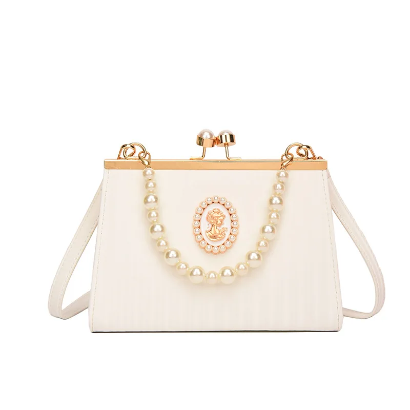 luxury designer lady crossbody bags Wedding evening bag with pearls elegant bags for women banquet fashion handbags for women