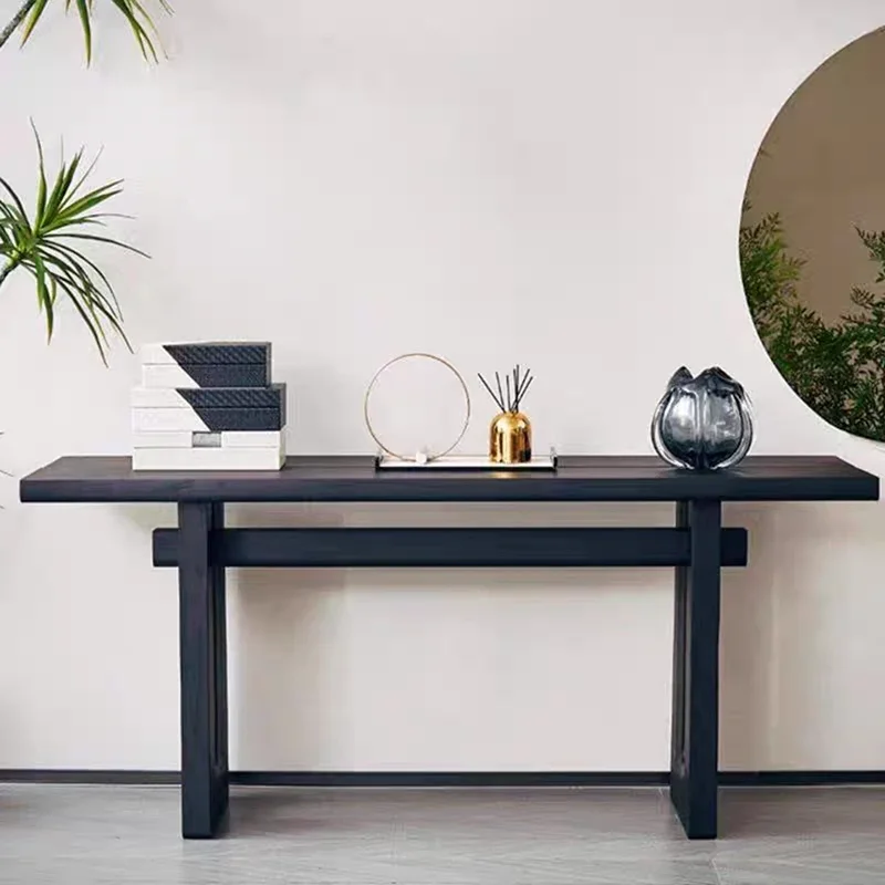 طاولات وحدة تحكم بتصميم جمالي فريد، طاولة وحدة تحكم أنيقة وبسيطة، أثاث غرفة المعيشة Mesa De Recibidor De Entrada