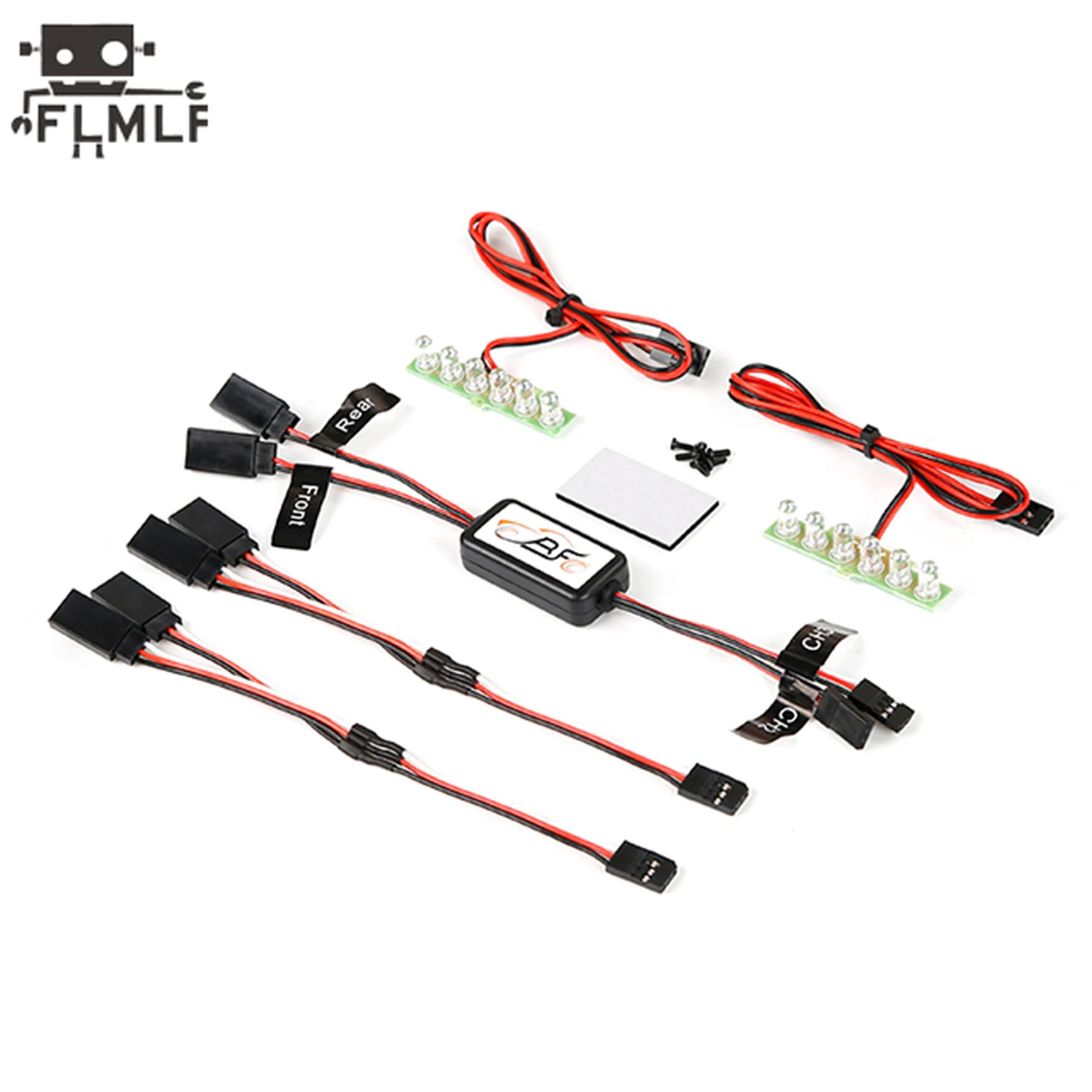 1/5スケールRCカーHPI、ROFUN、ROVAN、KM、Baja 5B、5T、5SCパーツ用おもちゃコントロールラインまたはCNCメタルLEDフロント/リア/右/左ライト