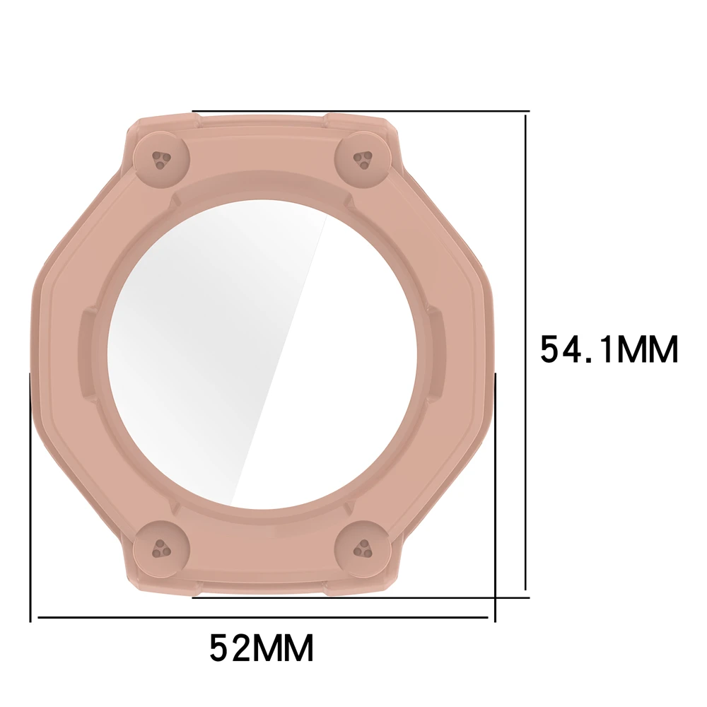 زجاج مقسى + حافظة لهاتف Huami Amazfit T-REX 3 واقي شاشة صلب من البولي كربونات
