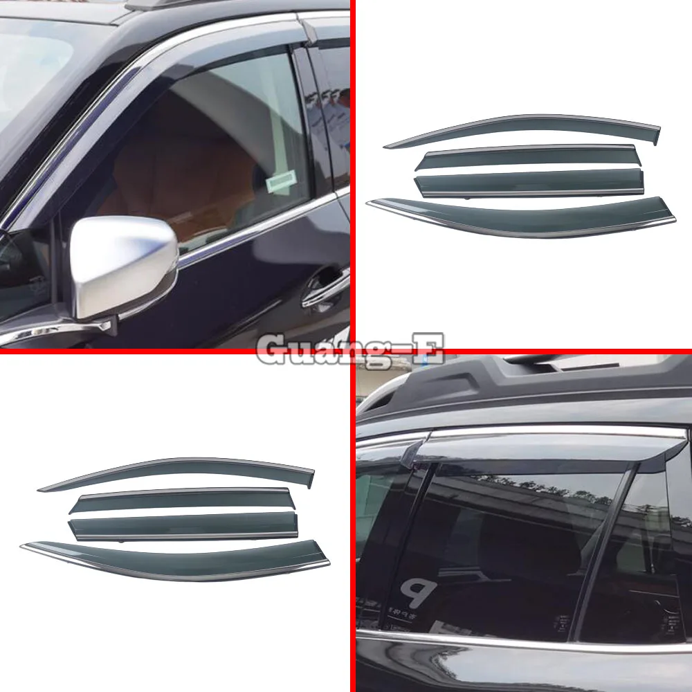 

Car Cover Detector Plastic Window Glass Wind Visor Rain/Sun Guard Vent 4PCs For Subaru Outback 2015 2016 2017 2018 2019 2020
