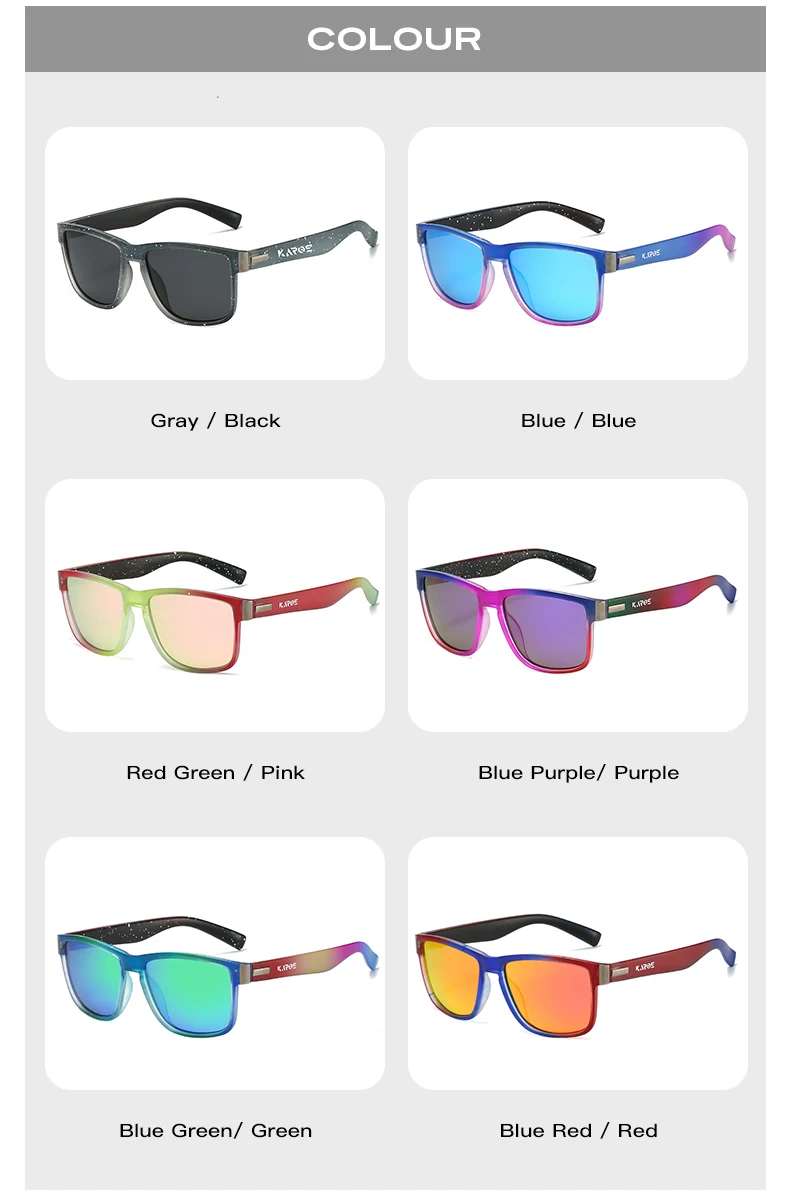 Karos Polarisierte Damenmode Sonnenbrille Luxus Designer Herren Sonnenbrille Sport UV400 Brillen – Detail 10