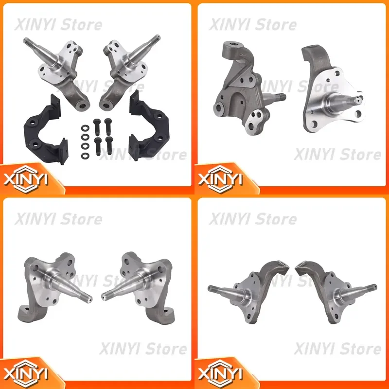 Front Disc Brake Spindle Conversion Kit with Caliper Brackets for Mopar B E Body