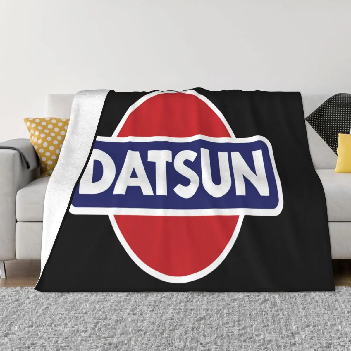 Datsun Logo Badge Baseball Logo Hats Summer Style 3D Harajuku Fresh Design Game New Best Selling Summer Style Throw Blanket