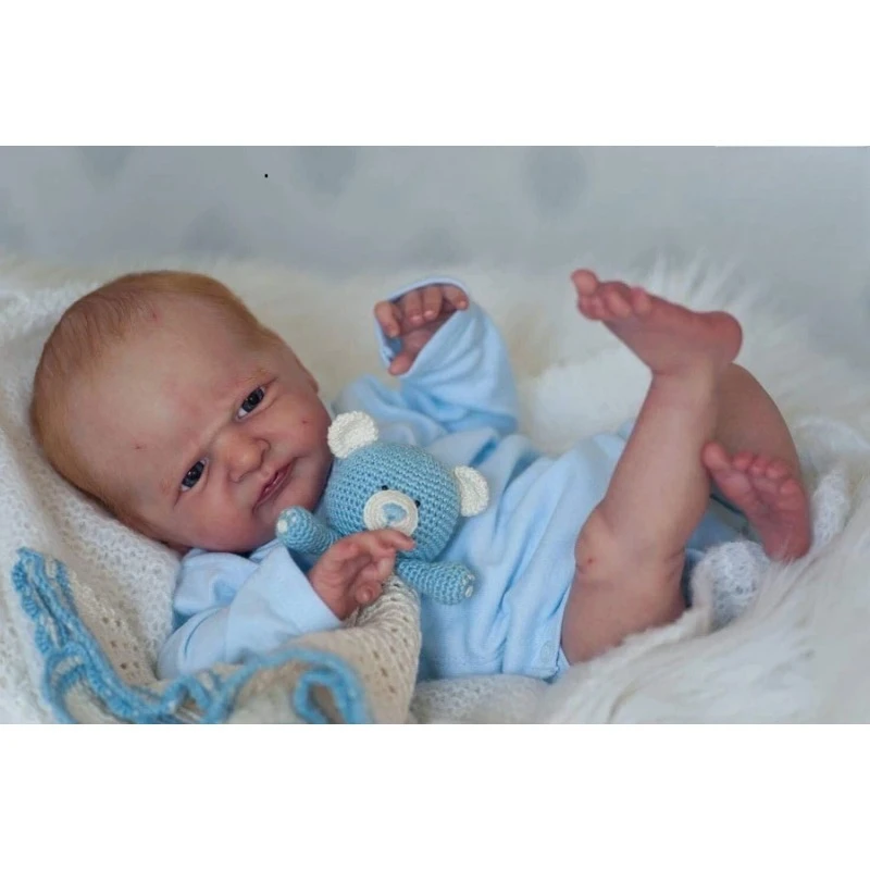 19 Inch Unassembled Reborn Doll Kit Alfie Unpainted Blank DIY Parts