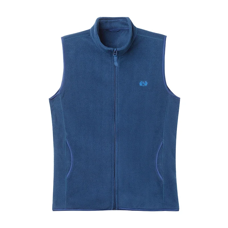 Men\'s Casual and Fashionable Fleece Embroidered Vest with Plush Jacket