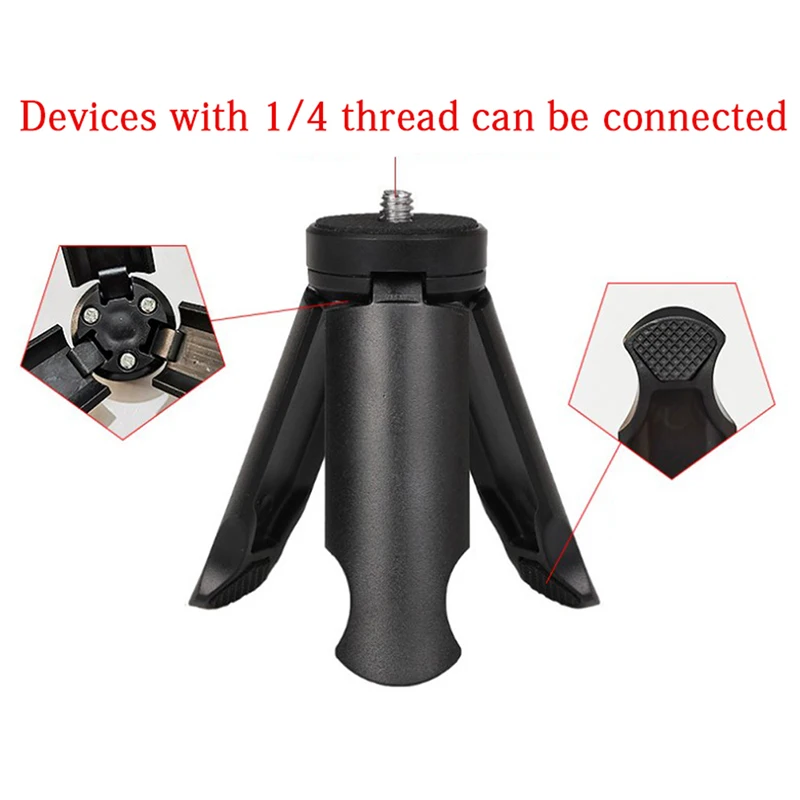 Mini-Stativ mit universeller 1/4-Zoll-Schraube für Handy-Gimbal, spiegellose Kamera, LED-Licht, Mikrofonstativ, Monitorstativ