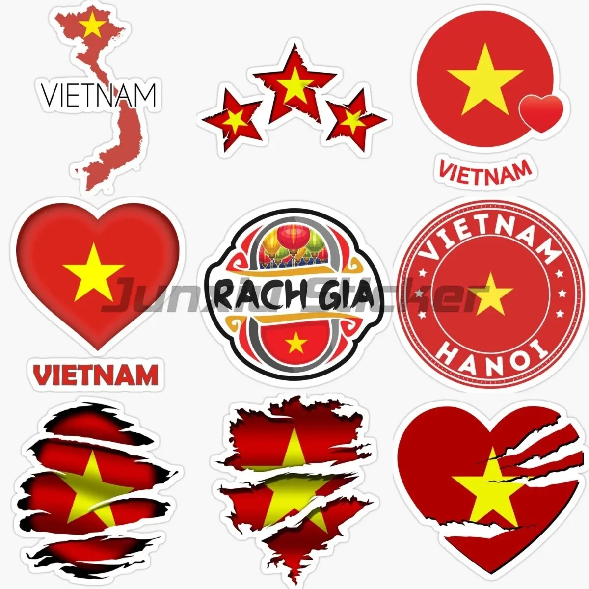 

Креативная карта с флагом Вьетнаме, рваные наклейки, грузовик, автомобиль, мотоцикл, аксессуары для ноутбука, настенное украшение для окна, наклейка, настраиваемая