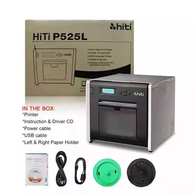 Wholesale price for photo booth printer hiti p525l and 5 cartons hiti photo paper in stock ready to ship